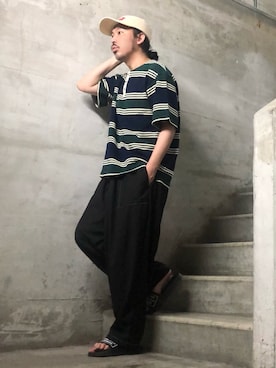 「URBAN RESEARCH Sonny Label（アーバンリサーチサニーレーベル）のアイテム」を使った、MasaakiOoueさん（メンズ・169cm）の夏コーディネート