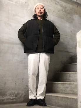 「URBAN RESEARCH Sonny Label（アーバンリサーチサニーレーベル）のアイテム（トップス）」を使った、MasaakiOoueさん（メンズ・169cm）の秋コーディネート