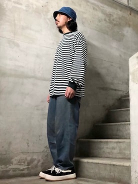 「aimoha（アイモハ）のアイテム」を使った、MasaakiOoueさん（メンズ・169cm）の秋コーディネート