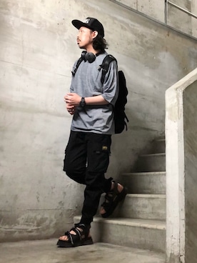 「lowjackDesign」｜MasaakiOoueさん（メンズ・169cm）の夏コーディネート