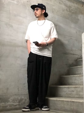 「STUDIOUS（ステュディオス）のアイテム（アクセサリー）」を使った、MasaakiOoueさん（メンズ・169cm）の春コーディネート