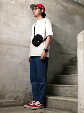 「ストリートカジュアル」｜「アイテム（腕時計）」を使った、MasaakiOoueさん（メンズ・169cm）の夏コーディネート