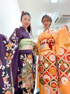 「アイテム（着物）」を使った、ひかりさん（レディース・160cm）の冬コーディネート