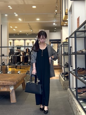 「RODE SKO（ロデスコ）のアイテム（シューズ）」を使った、こなみさん（レディース・153cm）の秋コーディネート