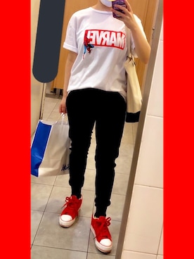 「neue marche（ノイエマルシェ）のアイテム」を使った、きむらっこさん（レディース・152cm）の春コーディネート