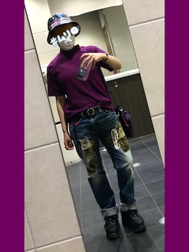 「お気に入りコーデ」｜「アイテム（帽子）」を使った、きむらっこさん（レディース・152cm）の夏コーディネート