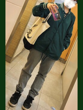 スタジャンを使った 大人カジュアル のレディース人気ファッションコーディネート Wear