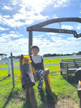 「アイテム（ママ＆ベビー）」を使った、Senさん（キッズ・80cm）の秋コーディネート