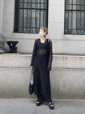 「TOGA PULLA（トーガ　プルラ）のアイテム（ピアス（両耳用））」を使った、COLLENTE(ambi)さん（レディース・160cm）の夏コーディネート