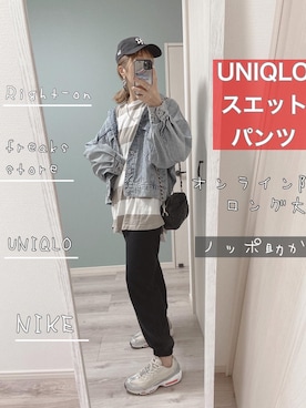 「Right-on（ライトオン）のアイテム（デニムジャケット）」を使った、mikippeさん（レディース・169cm）の秋コーディネート