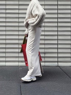 「CLANE（クラネ）のアイテム（ニット/セーター）」を使った、shiiさん（レディース・159cm）の冬コーディネート
