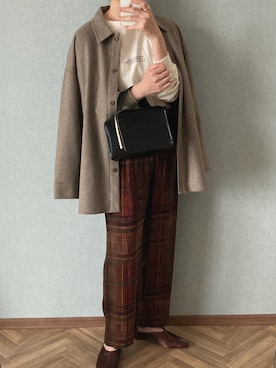「Ameri（アメリ）のアイテム」を使った、shiiさん（レディース・159cm）の秋コーディネート