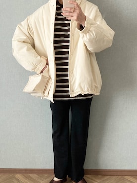 BY ナイロンパフ スタンドドロースト ブルゾンを使った人気