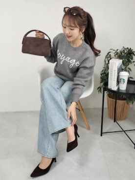 「アイテム（パンプス）」を使った、michanさん（レディース・160cm）の冬コーディネート