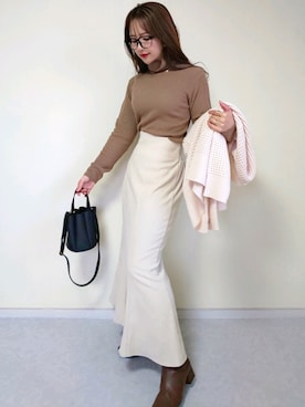 「NOFALL sango（ノーフォール サンゴ）のアイテム」を使った、michanさん（レディース・160cm）の冬コーディネート