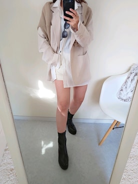 「NOFALL sango（ノーフォール サンゴ）のアイテム」を使った、michanさん（レディース・160cm）の秋コーディネート