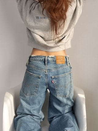 アンバーグリーム　タイダイパイルパンツ NEW SILVERTAB LOOSE HERE FOR VIBES | LEVI'S(リーバイス