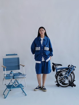「DOEK（ドゥック）のアイテム」を使った、chazzさん（レディース・158cm）の夏コーディネート