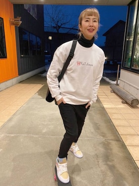 「youtube」｜アッコさん（レディース・162cm）の冬コーディネート