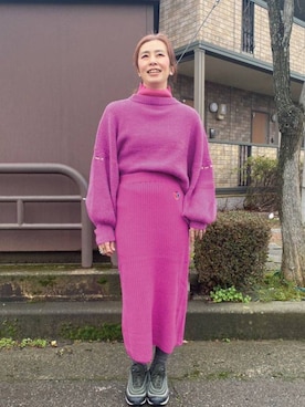 「バレンタイン」｜アッコさん（レディース・162cm）の冬コーディネート