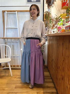 「ohta（オータ）のアイテム」を使った、アッコさん（レディース・162cm）の秋コーディネート