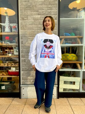 「OK（オッケー）のアイテム」を使った、アッコさん（レディース・162cm）の秋コーディネート