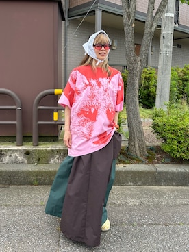 「個性的」｜アッコさん（レディース・162cm）の夏コーディネート