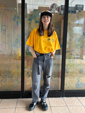 「THUNDERBOX（サンダーボックス）のアイテム」を使った、アッコさん（レディース・162cm）の夏コーディネート