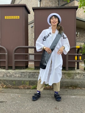 「mercibeaucoup,（メルシーボークー）のアイテム」を使った、アッコさん（レディース・162cm）の夏コーディネート