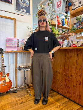 「コクーンシルエット」｜アッコさん（レディース・162cm）の秋コーディネート