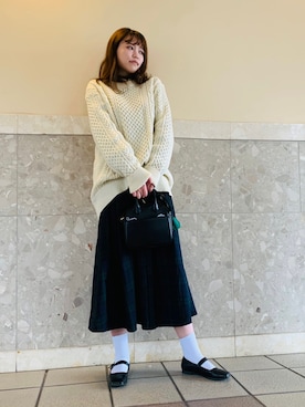 「NOJESS（ノジェス）のアイテム」を使った、Rio さん（レディース・163cm）の秋コーディネート