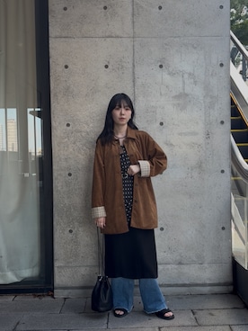 「KBF（ケイビーエフ）のアイテム（ジャケット/アウター）」を使った、みほさん（レディース・153cm）の秋コーディネート