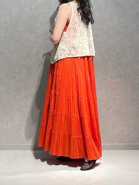 「海」｜「アイテム（その他シューズ）」を使った、みほさん（レディース・153cm）の夏コーディネート