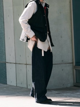 「Barbour（バブアー）のアイテム」を使った、ftさん（メンズ・183cm）の春コーディネート