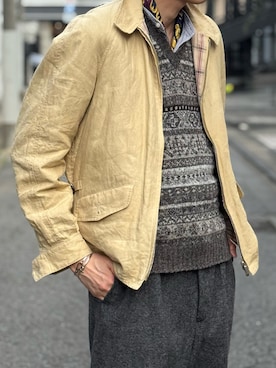 「HERMES（エルメス）のアイテム」を使った、ftさん（メンズ・183cm）の春コーディネート