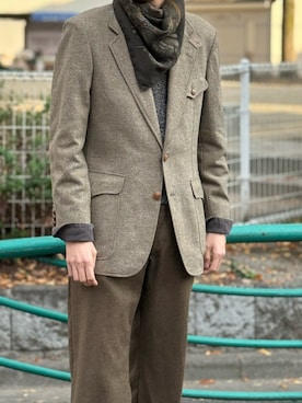 「BURBERRY（バーバリー）のアイテム」を使った、ftさん（メンズ・183cm）の春コーディネート