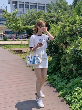 「HOTPING（ホッピン）のアイテム」を使った、HOTPINGさん（レディース・163cm）の夏コーディネート