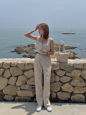 「HOTPING（ホッピン）のアイテム」を使った、HOTPINGさん（レディース・163cm）の夏コーディネート