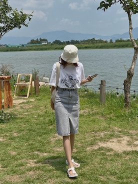 「HOTPING（ホッピン）のアイテム」を使った、HOTPINGさん（レディース・163cm）の夏コーディネート