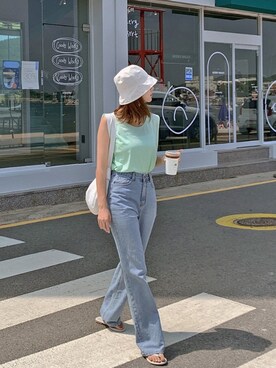 「HOTPING（ホッピン）のアイテム」を使った、HOTPINGさん（レディース・163cm）の夏コーディネート