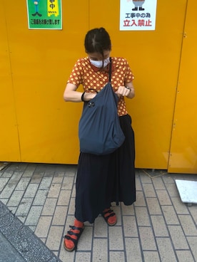 「chambre de charme（シャンブルドゥシャーム）のアイテム（スカート）」を使った、いきこさん（レディース・156cm）の夏コーディネート