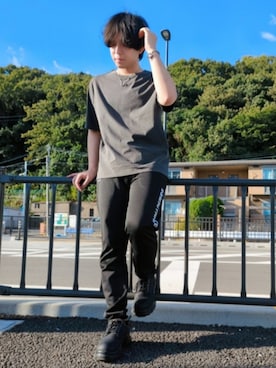 「HARE（ハレ）のアイテム」を使った、湧さん（メンズ・166cm）の夏コーディネート