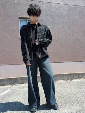 「SERACE（セラス）のアイテム」を使った、湧さん（メンズ・166cm）の春コーディネート