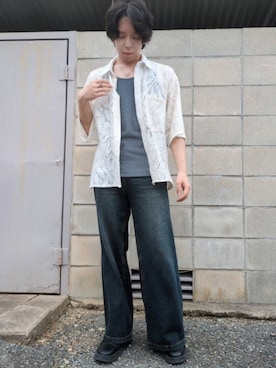 「epnok（エプノック）のアイテム」を使った、湧さん（メンズ・166cm）の夏コーディネート