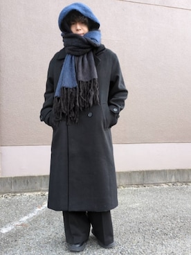 「アイテム（チェスターコート）」を使った、湧さん（メンズ・166cm）の秋コーディネート