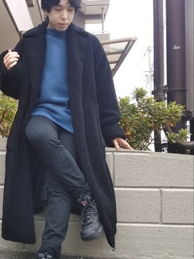 「CASPER JOHN（キャスパージョン）のアイテム（その他アウター）」を使った、湧さん（メンズ・166cm）の冬コーディネート