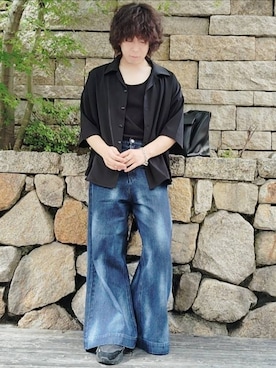 「AKIII CLASSIC（アキクラシック）のアイテム」を使った、湧さん（メンズ・166cm）の夏コーディネート