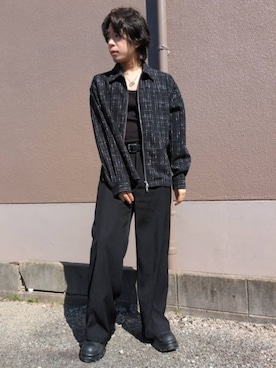「Alfred Alex（アルフレッドアレックス）のアイテム」を使った、湧さん（メンズ・166cm）の秋コーディネート