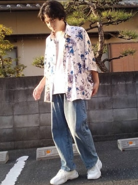 「SVEC（シュベック）のアイテム（スニーカー）」を使った、湧さん（メンズ・166cm）の夏コーディネート