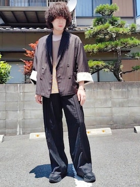「AKIII CLASSIC（アキクラシック）のアイテム」を使った、湧さん（メンズ・166cm）の夏コーディネート